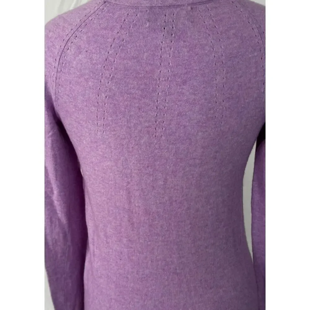 Banana Republic Fine Italian Superloft Yarn Lilac Purple XS Sweater